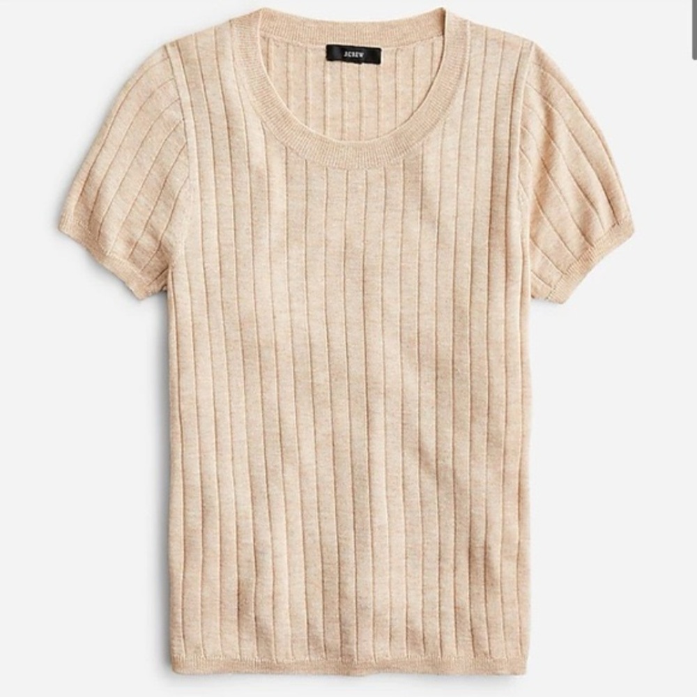 J. Crew Silk Blend Short Sleeve Sweater - Picture 2 of 6
